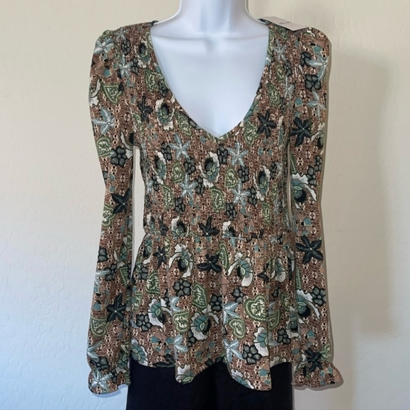 willow root Tops - Willow Root Multi-Color Textured Top